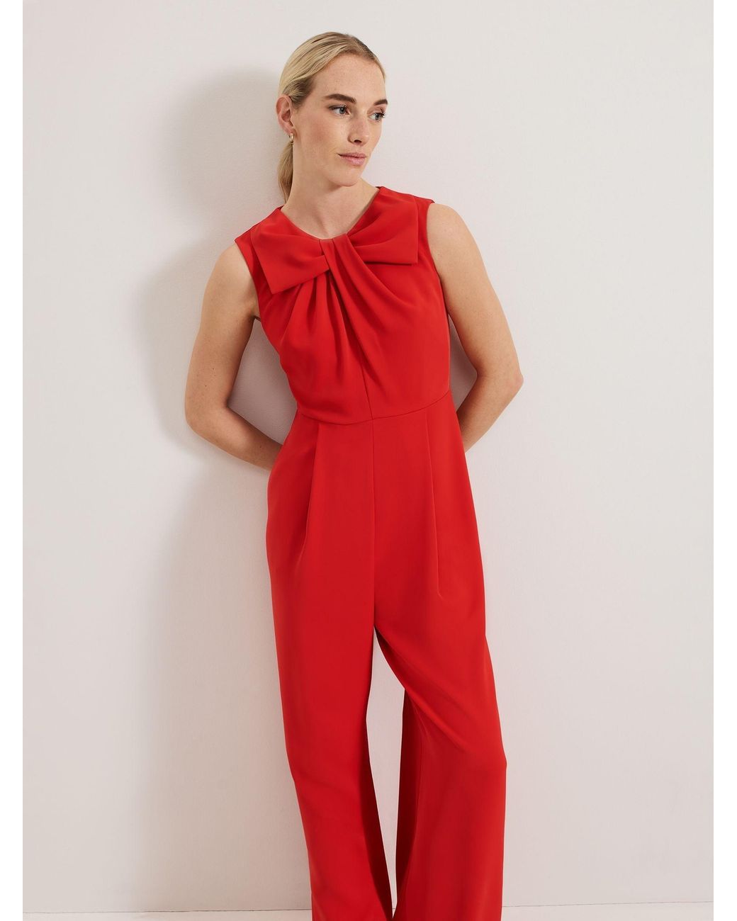 Phase Eight Red Saffron Jumpsuit