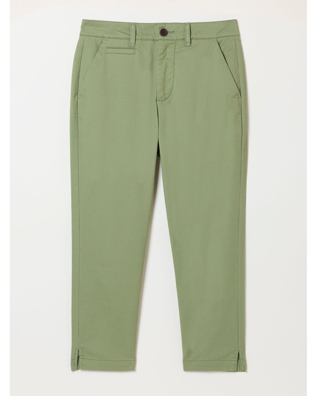 FatFace Green Farnham Crop Chino