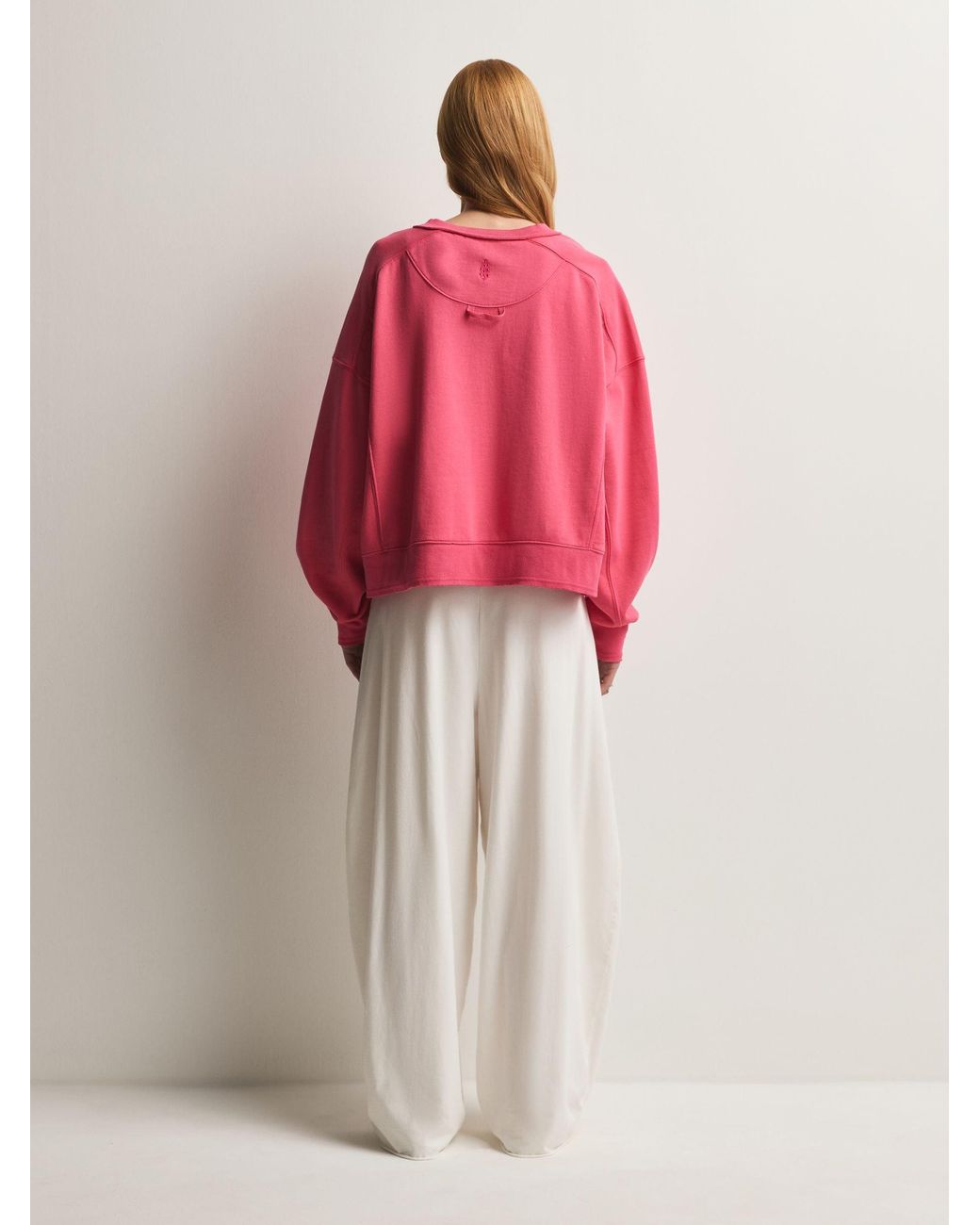 Fp Movement Pink Intercept Pullover Sweat Top
