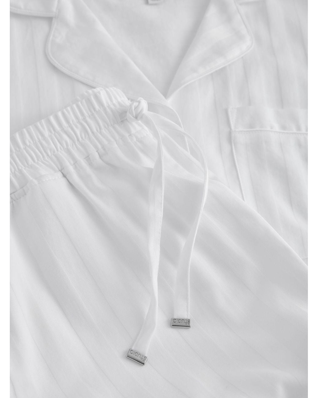 Next White Studio Button Through Pyjamas