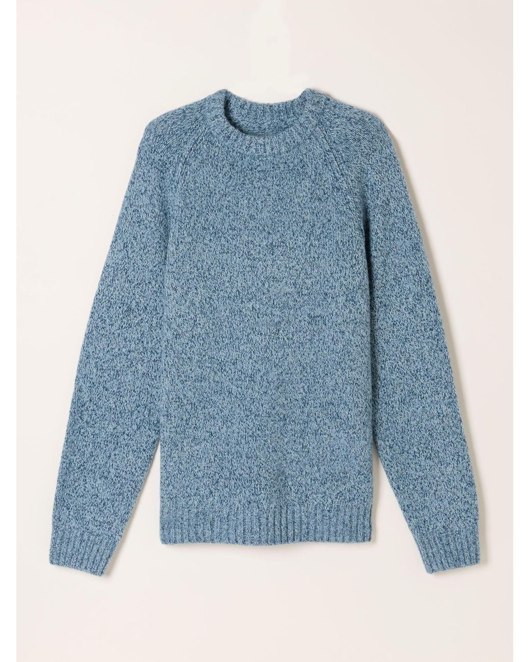 FatFace Blue Deanston Crew Neck Jumper for men