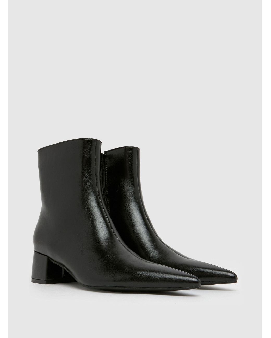 Schuh Black Bridgit Block Point Stiefel