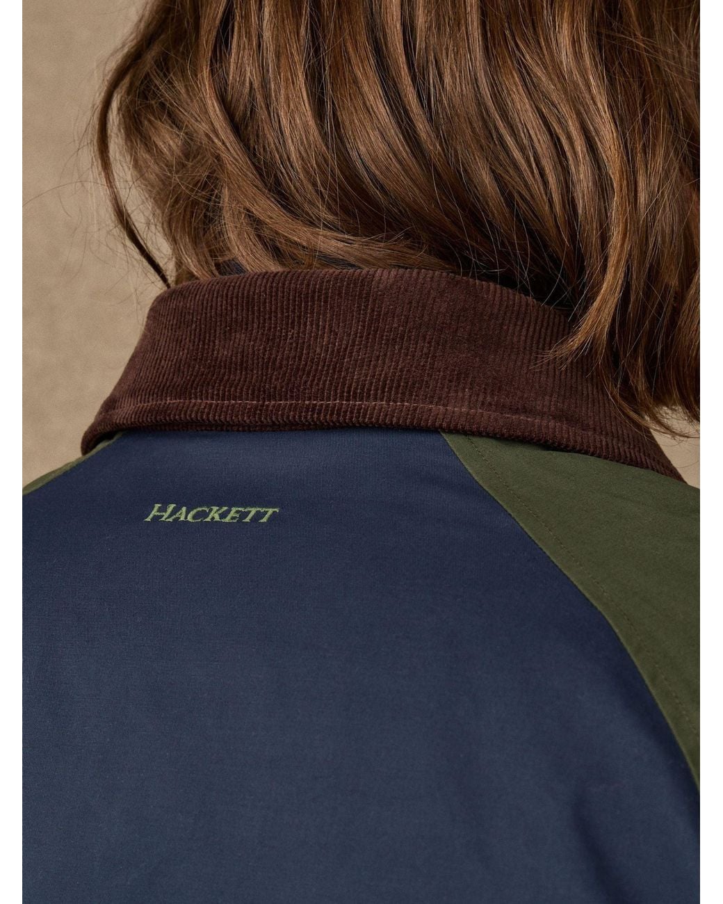 Hackett Blue Branded Weekend Jacket for men