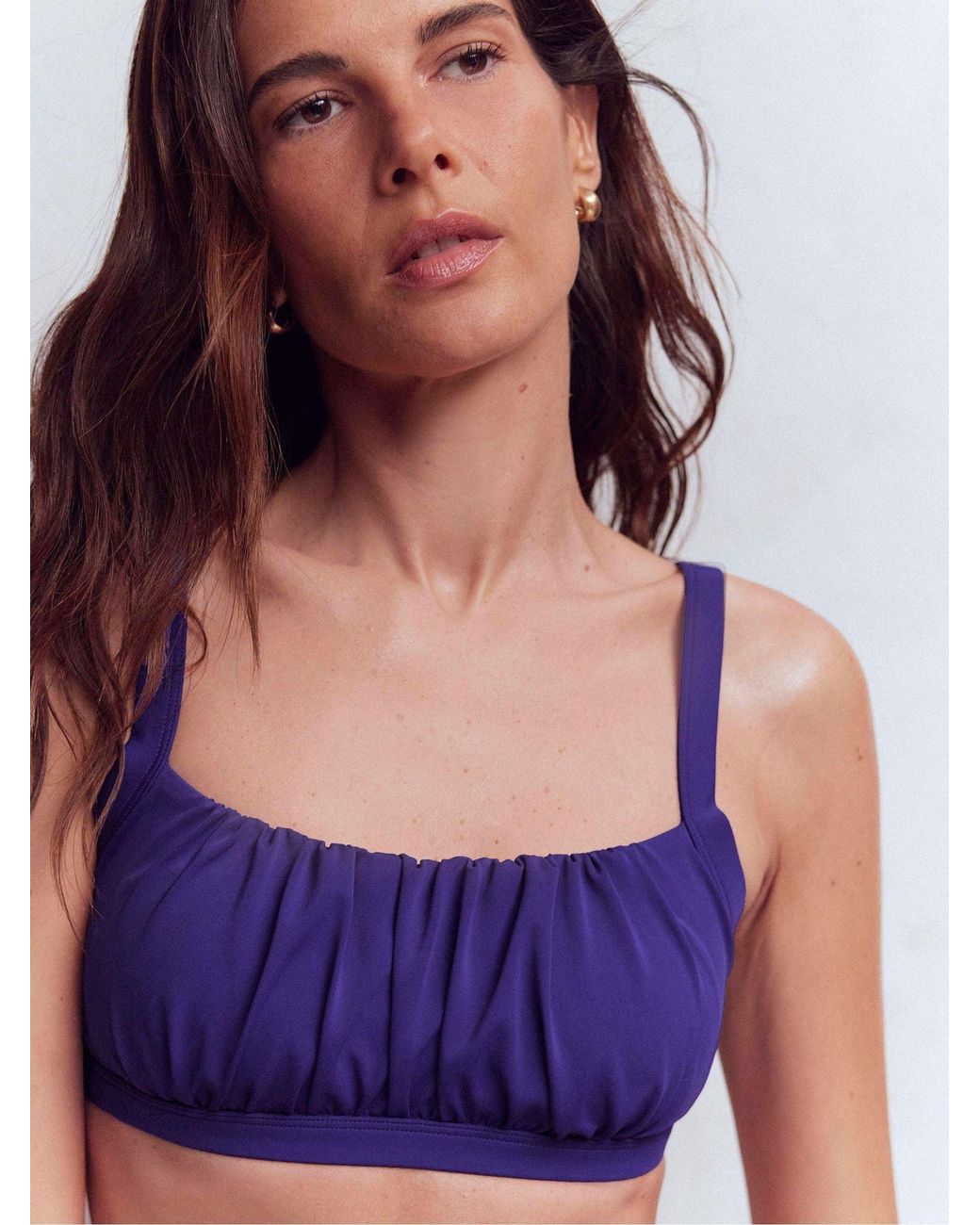 Boden Purple Skiathos Bikini Top