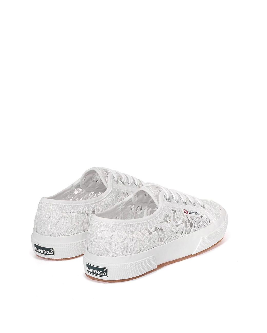 Superga White 2750 Macrame Canvas Trainers for men