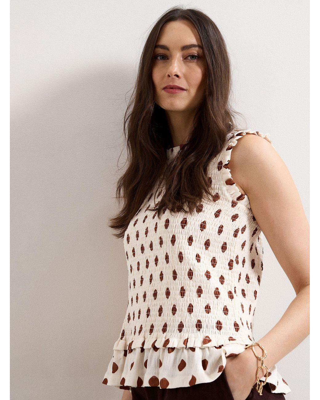 Phase Eight Pink Lenora Spot Top