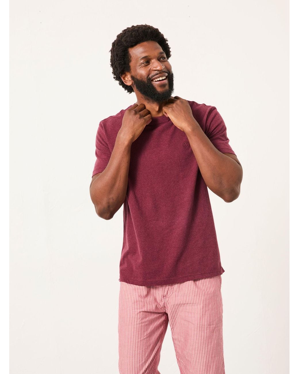 FatFace Pink Lulworth Short Sleeve T-Shirt for men