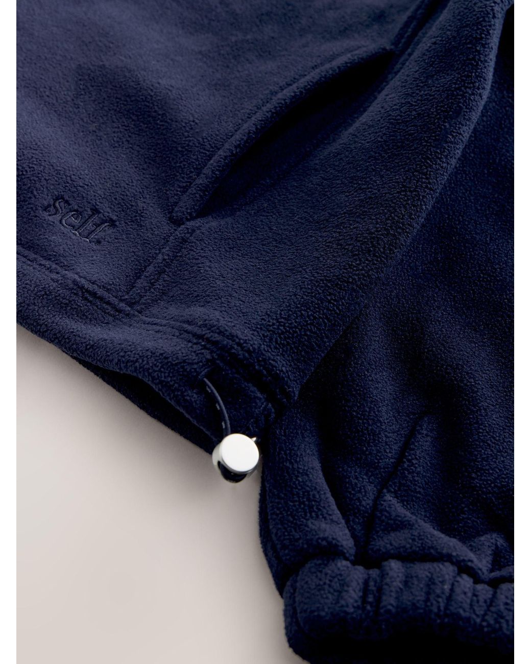 Self Blue Half Zip Microfleece Fleece