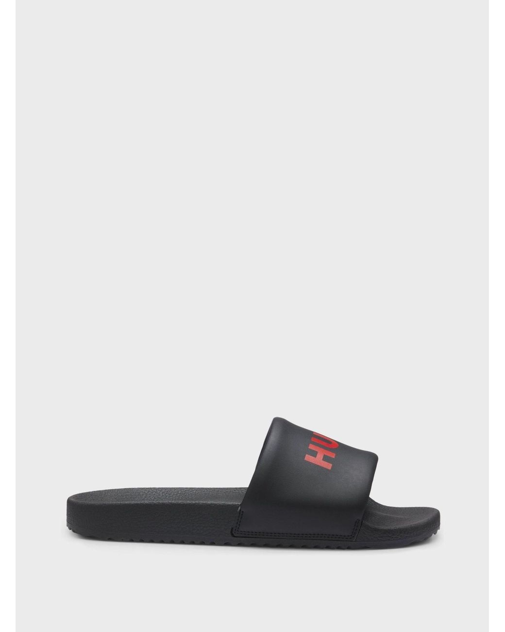 HUGO White Timein Logo Sliders for men