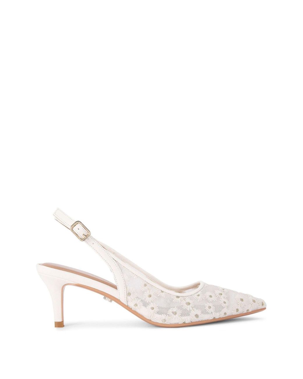 Carvela Kurt Geiger White Positano Sling Low Shoes