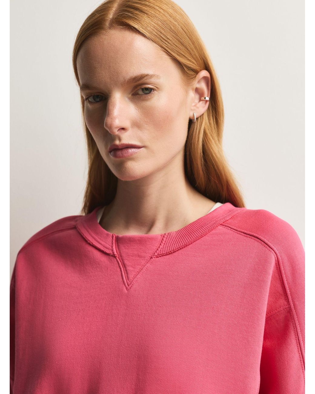 Fp Movement Pink Intercept Pullover Sweat Top