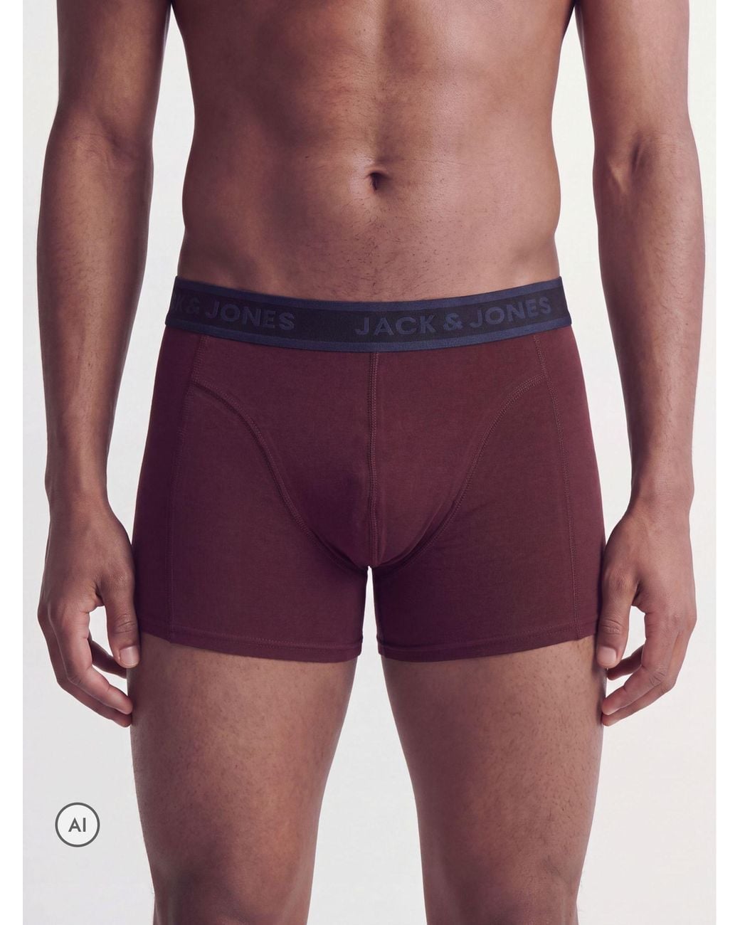 Jack & Jones Red Boxer Shorts 5 Pack for men