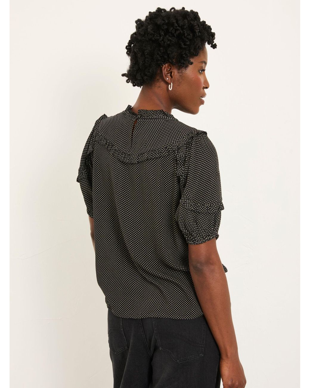 FatFace Black Susie Blouse
