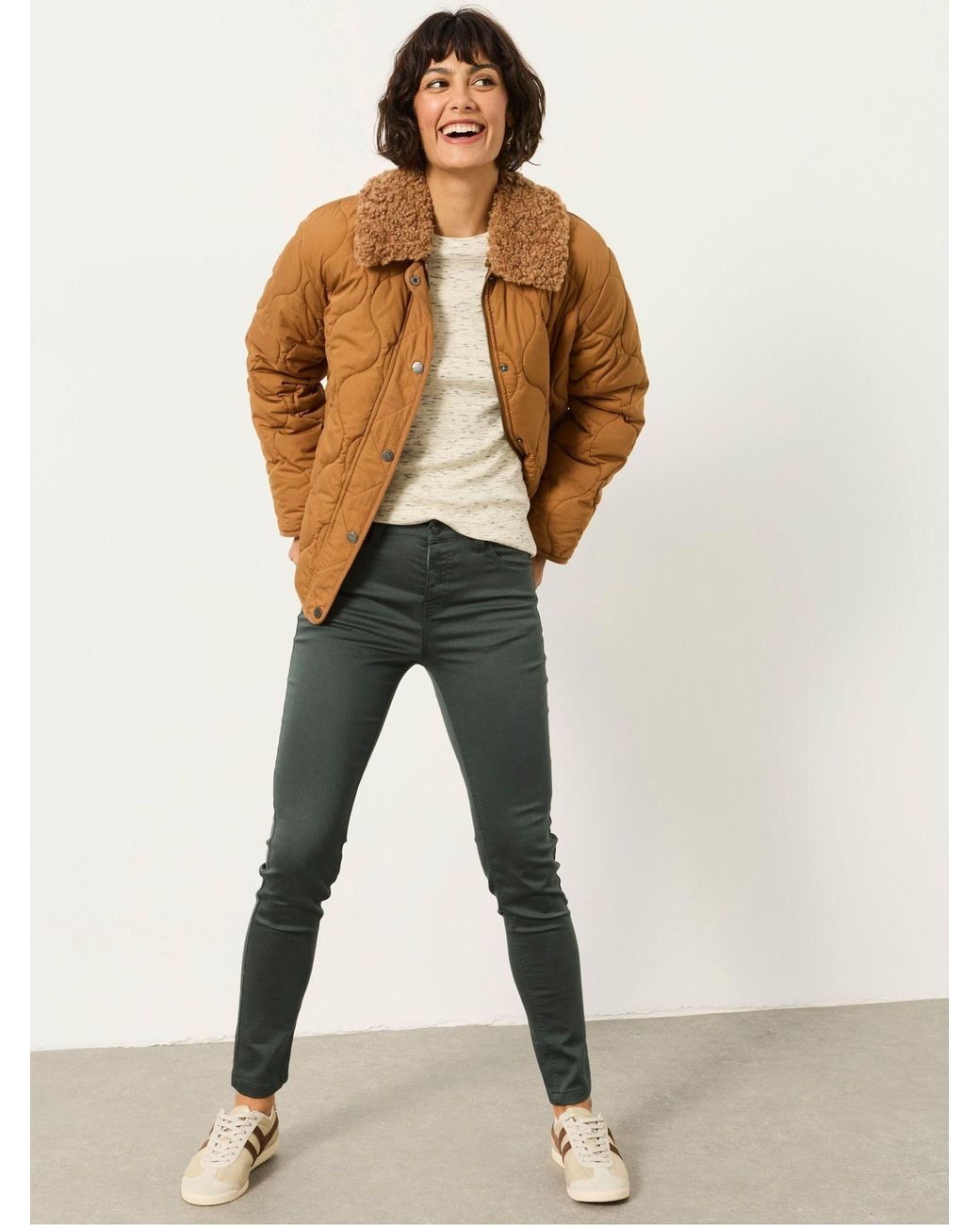 FatFace Green Hayle Five Pocket Jeggings