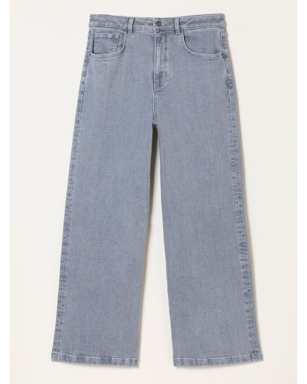 FatFace Gray Welling Wide Leg Jeans