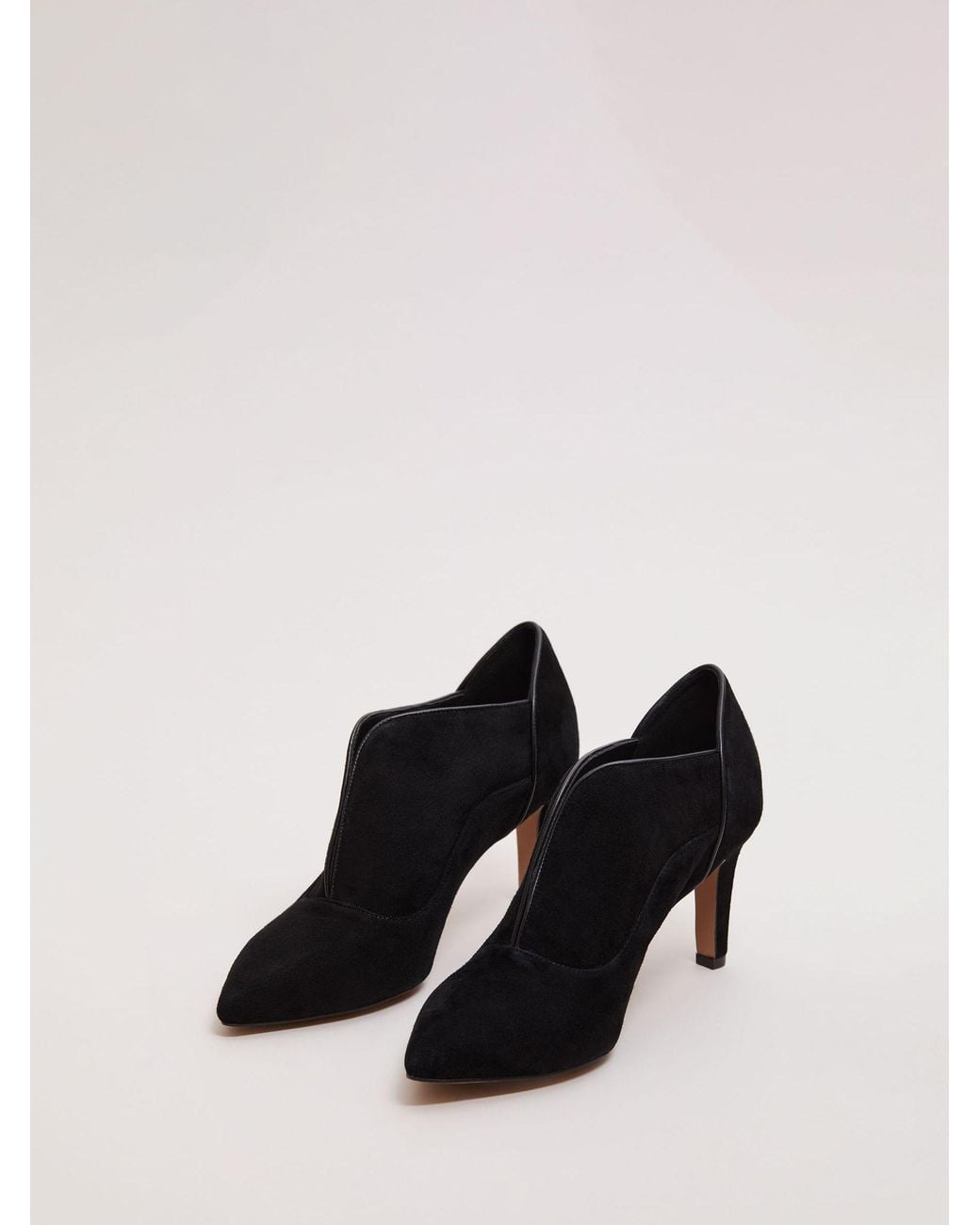 Phase Eight Black Split Front Boots