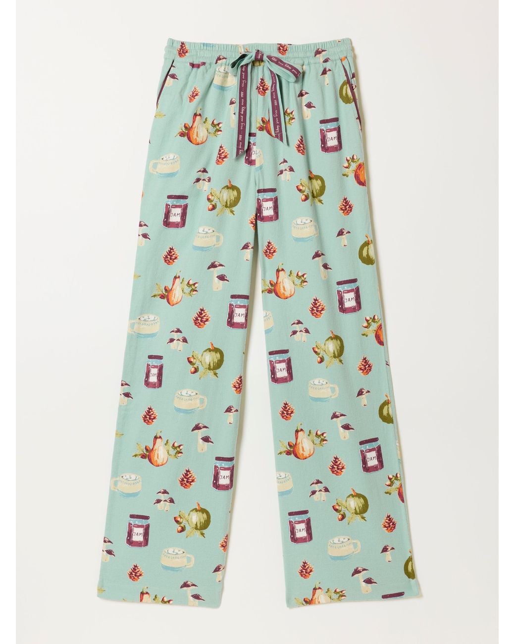 FatFace Blue Lola Autumn Print Wide Leg Pyjama Bottoms
