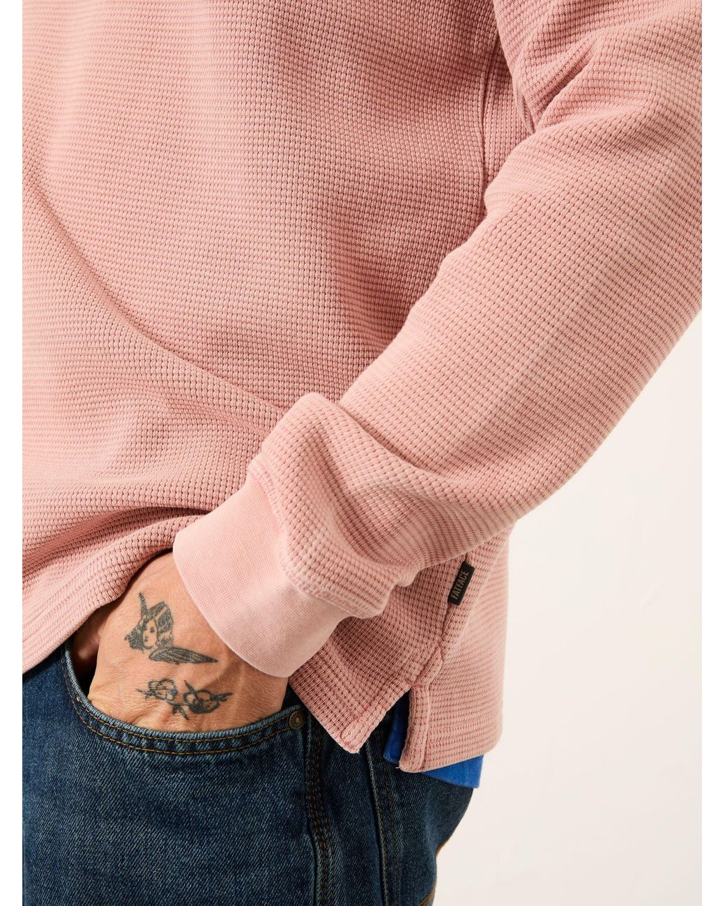 FatFace Pink Wye Crew Neck Sweat for men