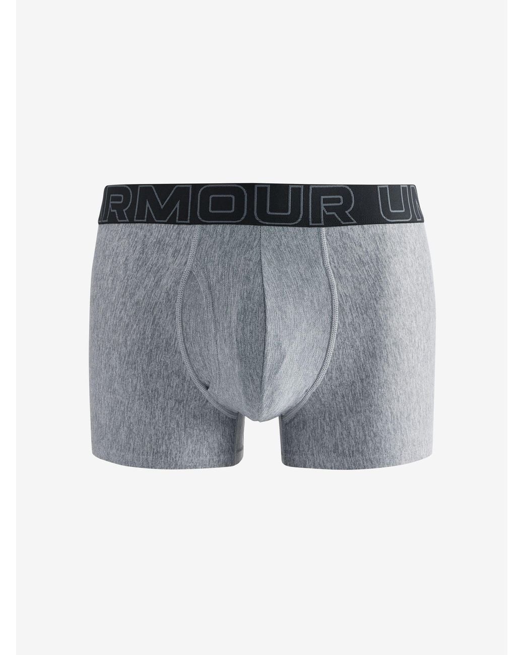 Under Armour Gray Performance Tech 3" Solid Boxers 3 Pack for men