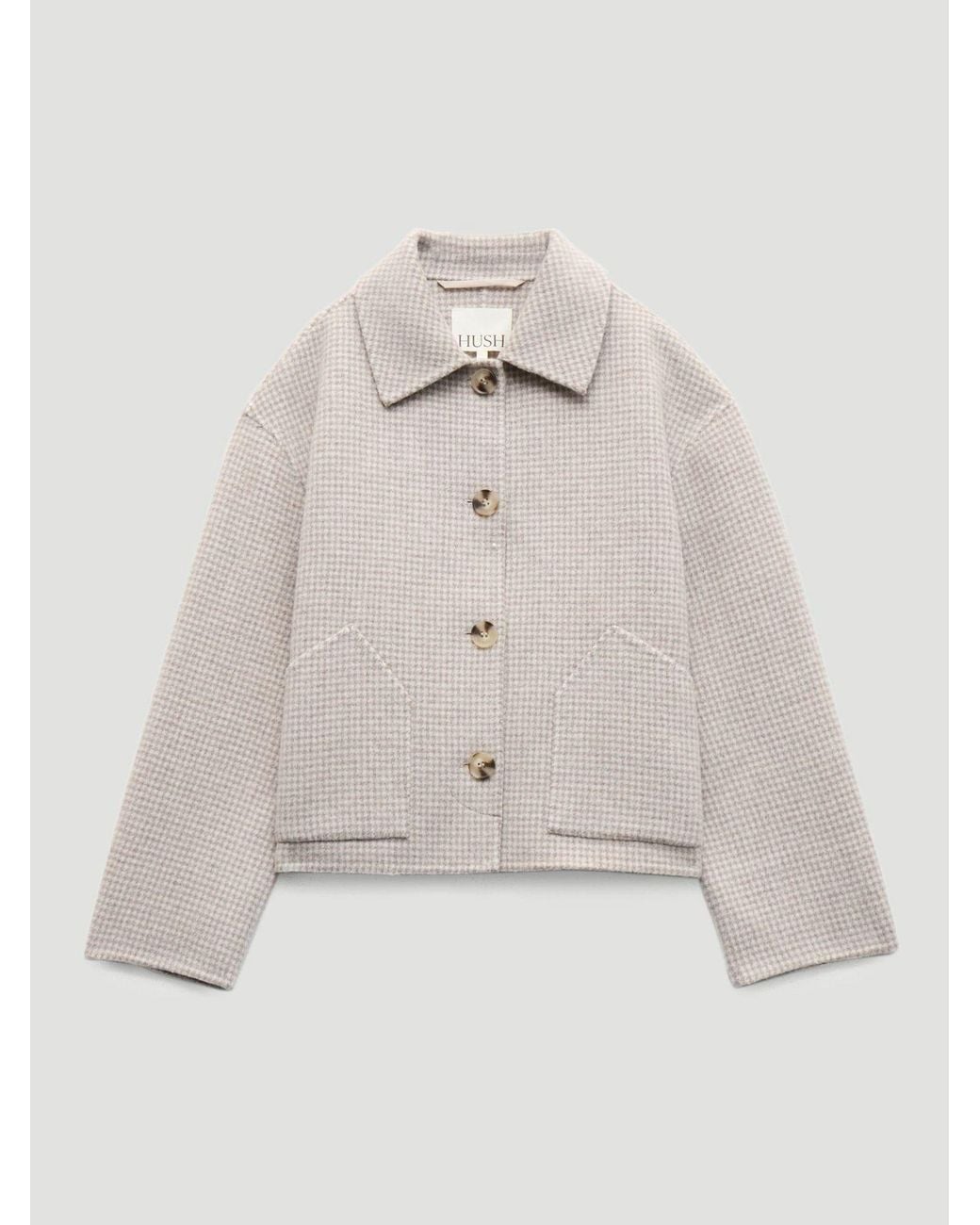 Hush Natural Pure Wool Double Faced Jacket