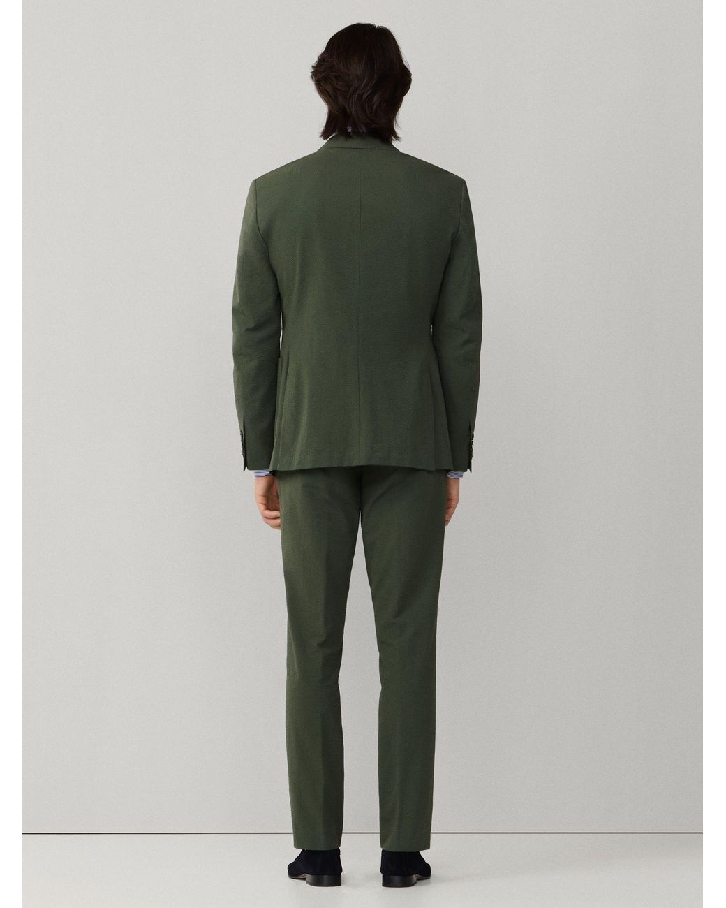 Hackett Green Seersucker Blazer for men
