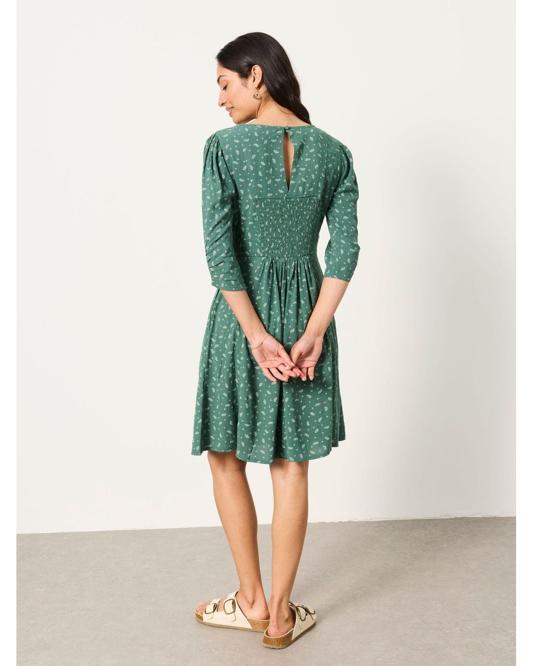 FatFace Green Anya Mini Dress