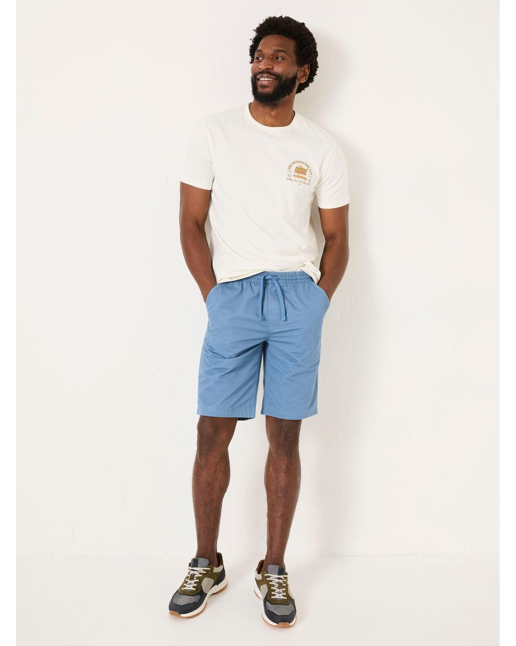 FatFace Blue Seaton Pull On Shorts for men