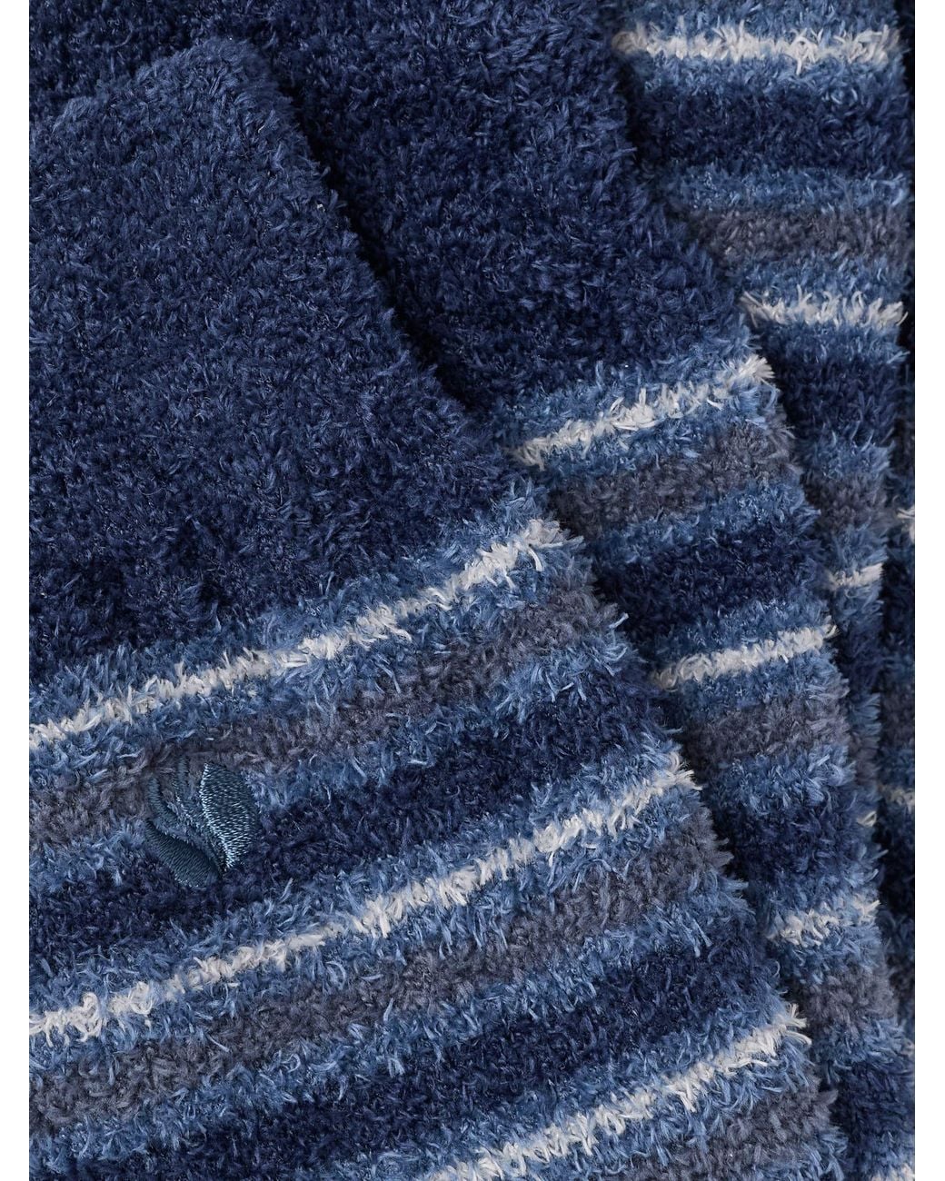 FatFace Blue Fatface Striped Fluffy Mallory Socks for men