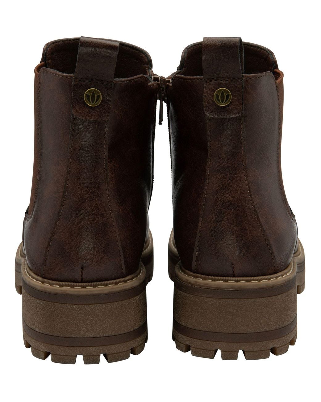 Lotus Brown Ankle Boots