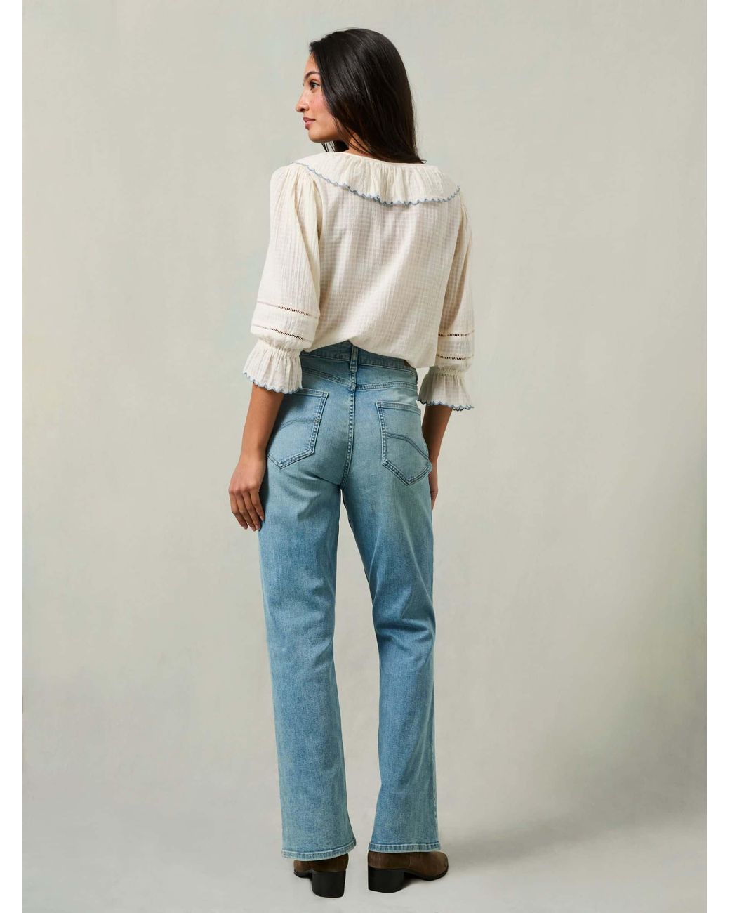 FatFace Blue Katrine Skinny Bootcut Jeans