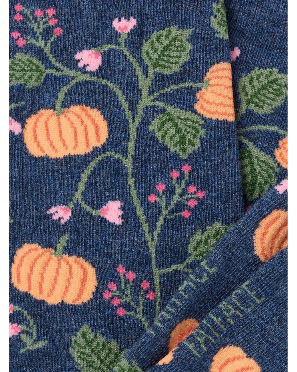 FatFace Blue Fatface Pumpkin Socks