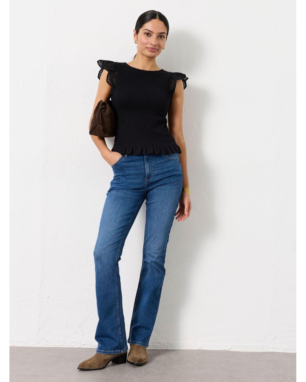 FatFace Blue Katrine Skinny Bootcut Jeans
