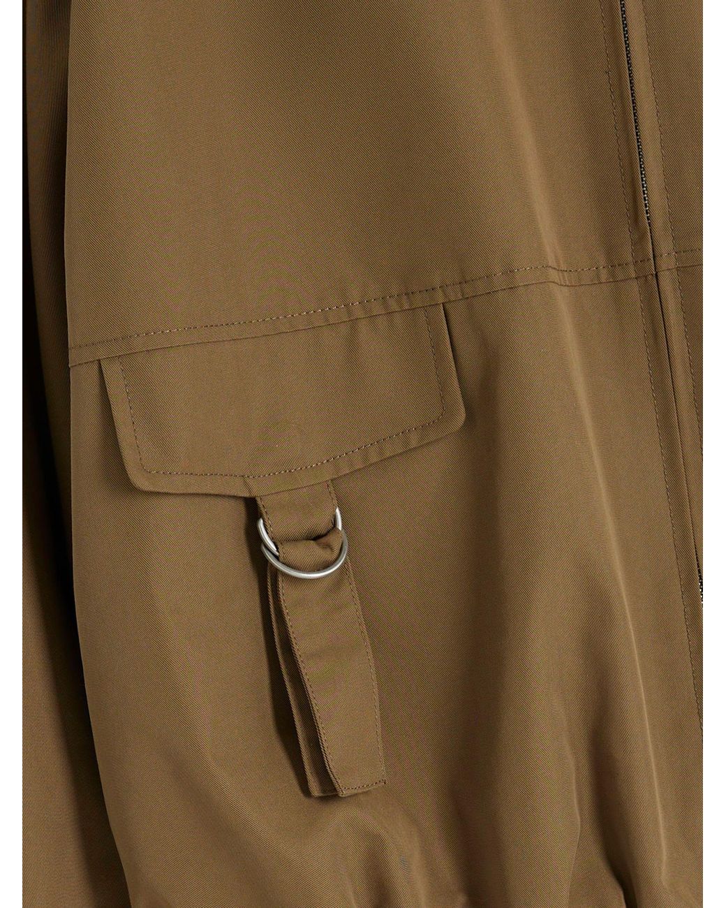 River Island Natural Utility Collarless Bomber Jacket