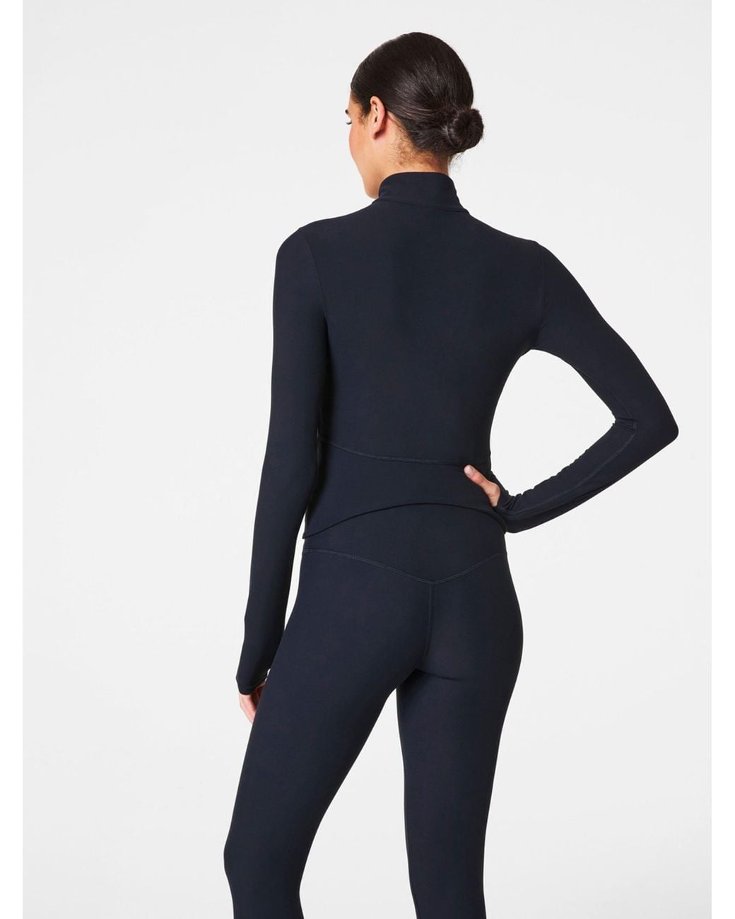 Spanx Blue Smooth Onform Full Zip Jacket