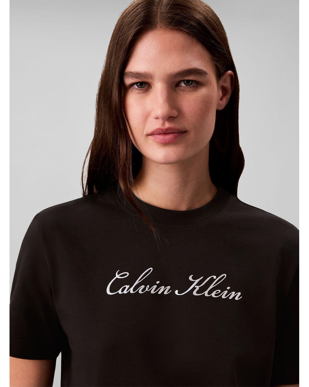 Calvin Klein Black Classic Script Logo T-Shirt