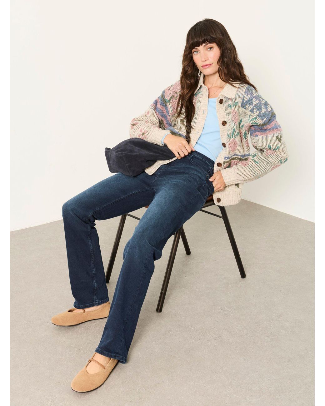 FatFace Blue Fatface Carmel Ink Petite Washed Jeans