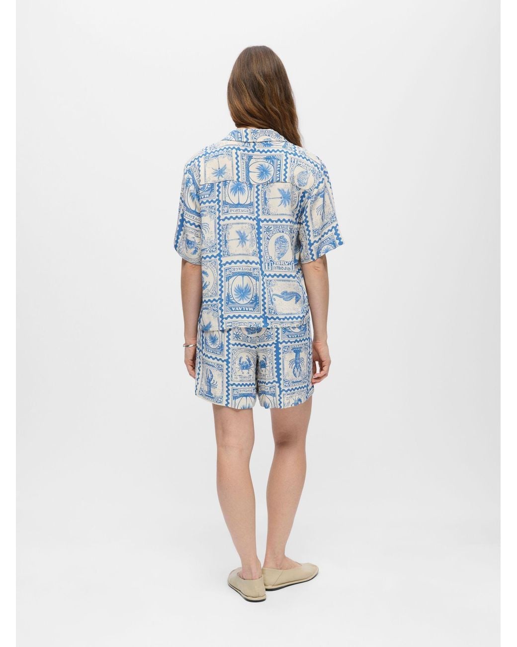 Object Blue Printed Shirt