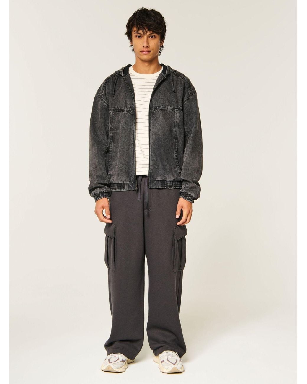 Hollister Black Skater Jacket for men