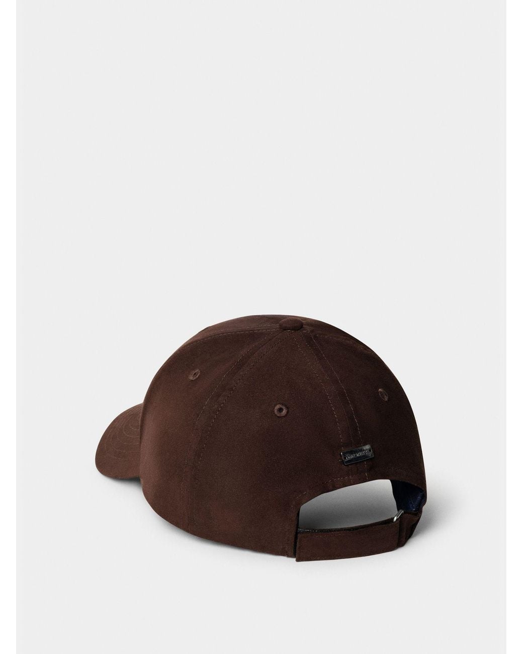 Hackett Brown Suede Cap for men