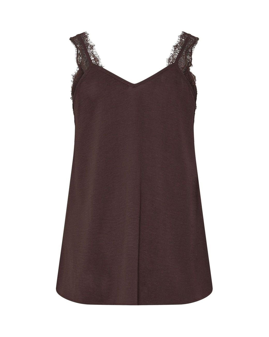 Evans Brown Lace Trim Cami