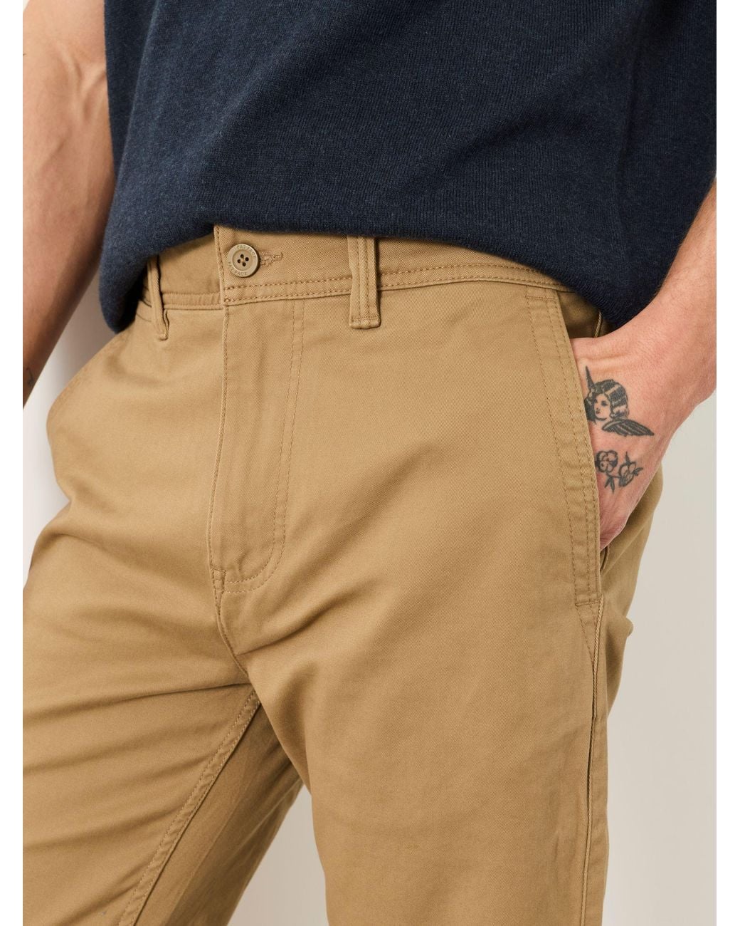 FatFace Natural Carbis Straight Fit Chinos for men