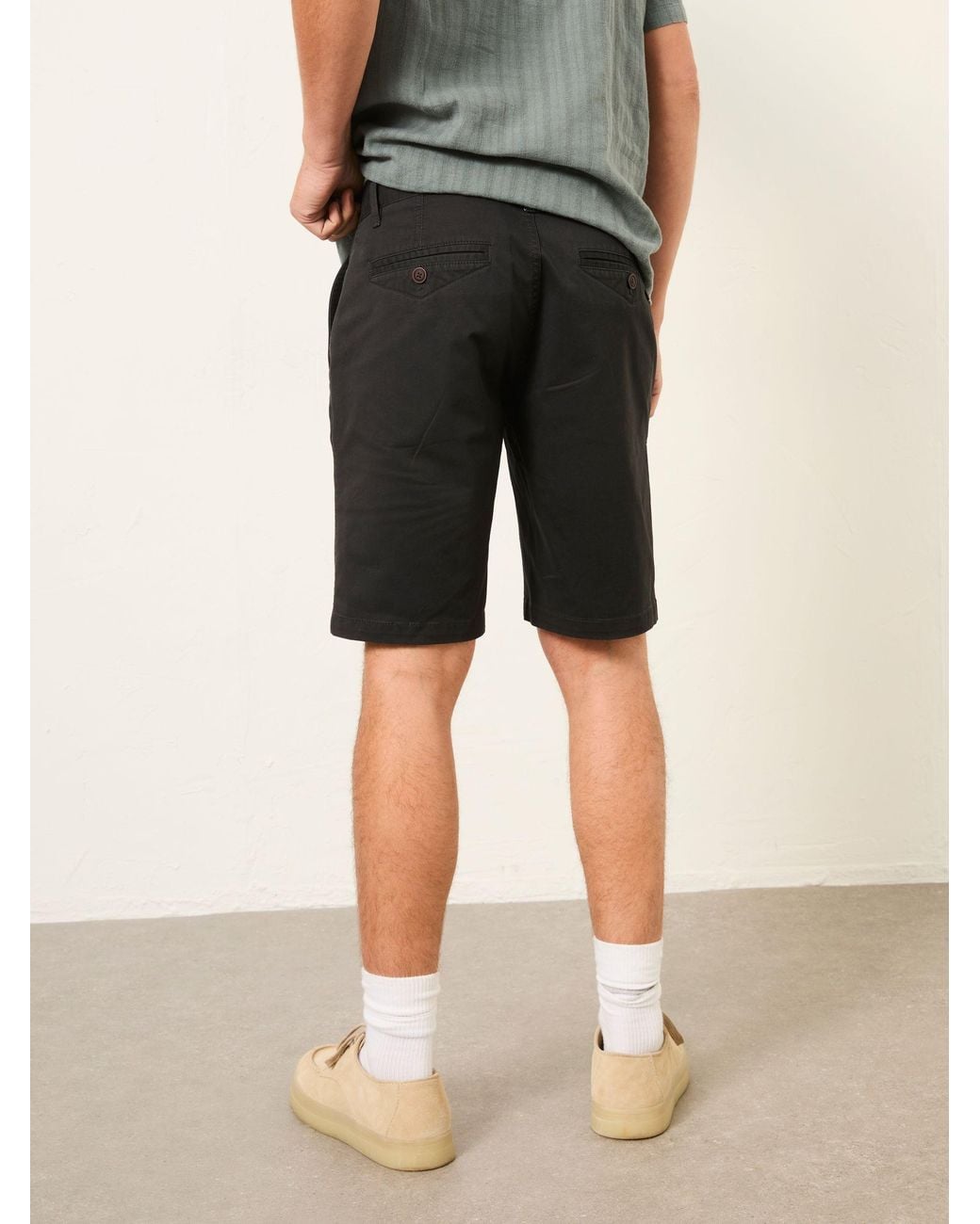 FatFace Black Mawes Chino Shorts for men