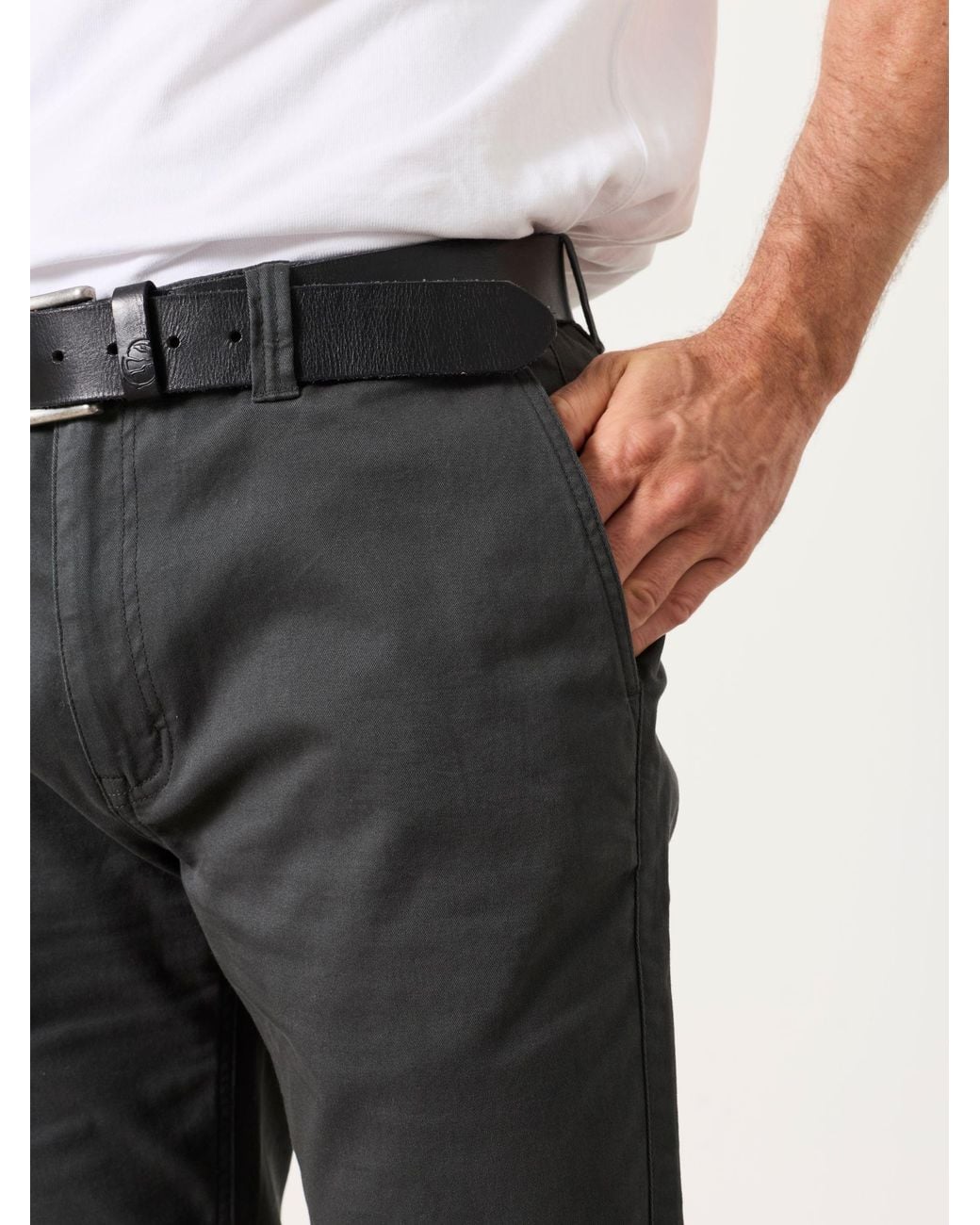 FatFace Black Hayton Slim Fit Chinos for men