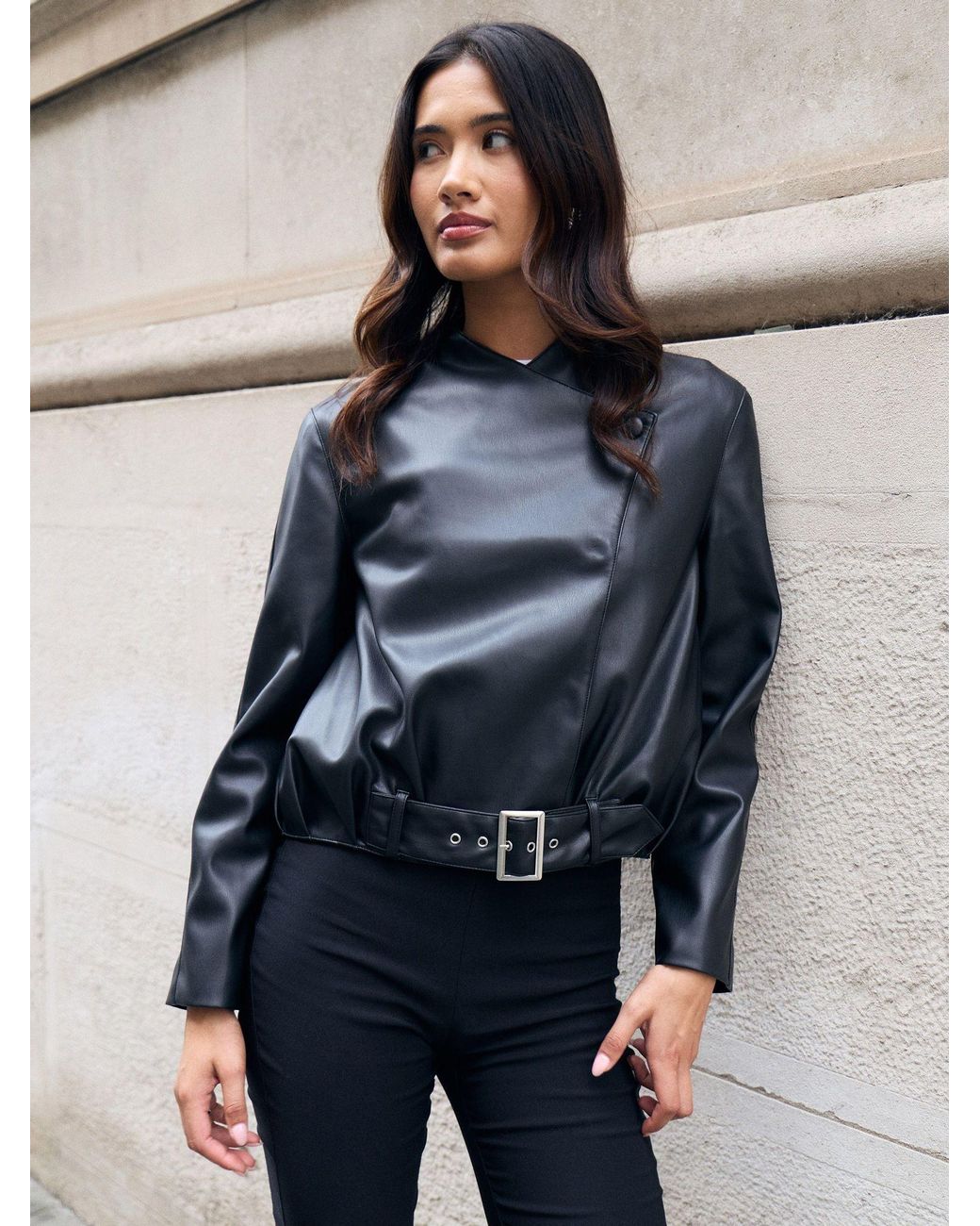 Threadbare Blue Suede Bomber Jacket
