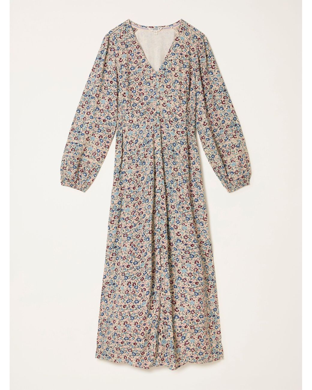 FatFace Natural Fatface Solene Petite Midi Dress