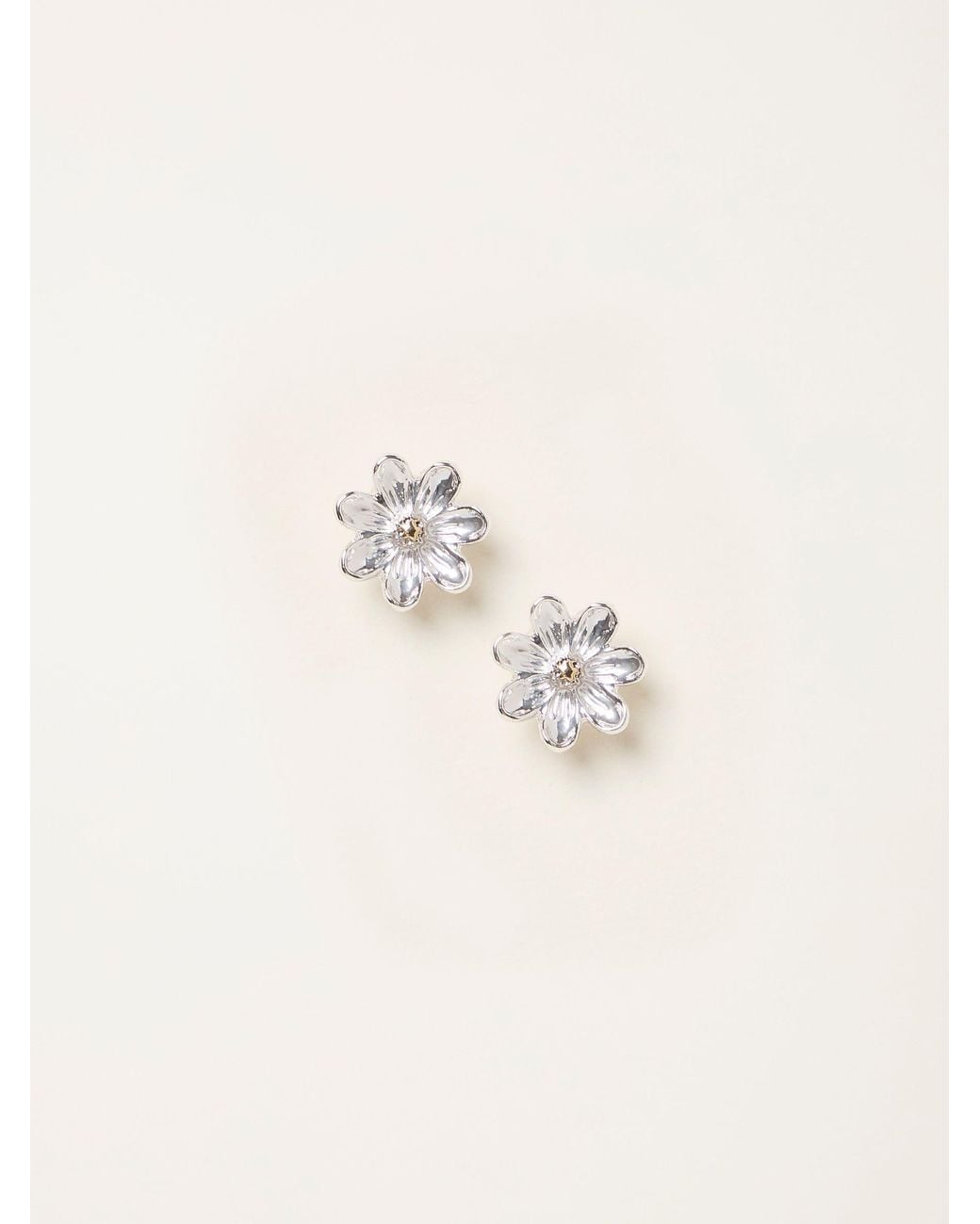 FatFace Green Fatface Tone Flower Earrings Gift
