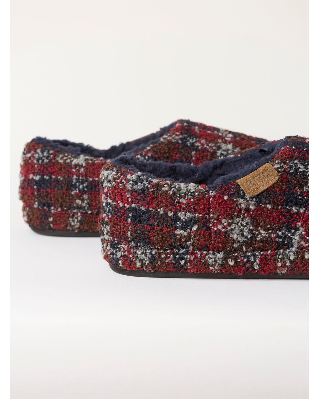FatFace Fatface Arthur Checkered Mule Slipper for men