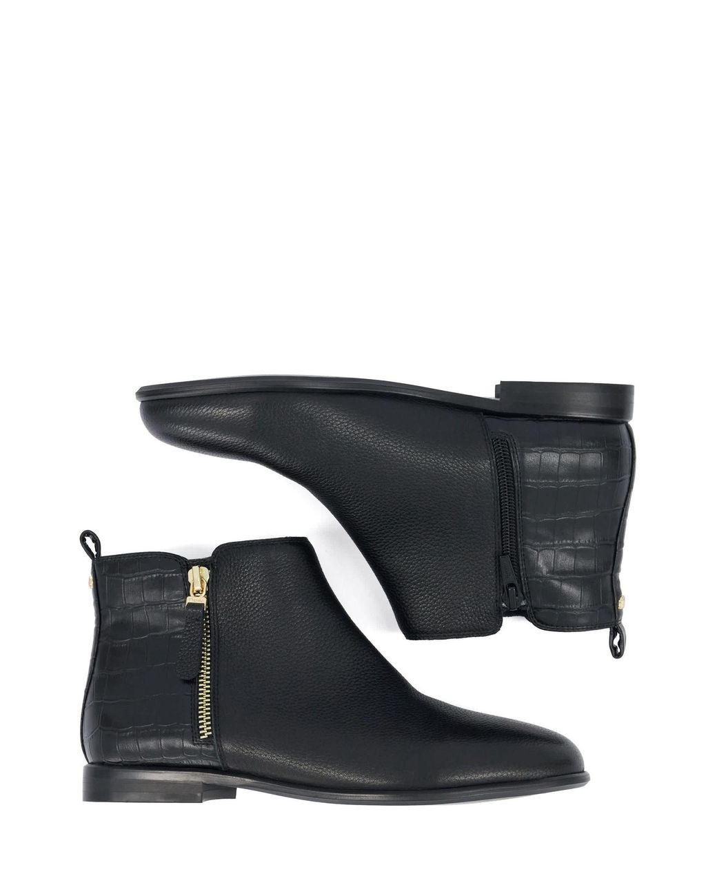 Dune Black Pandya Ankle Boots