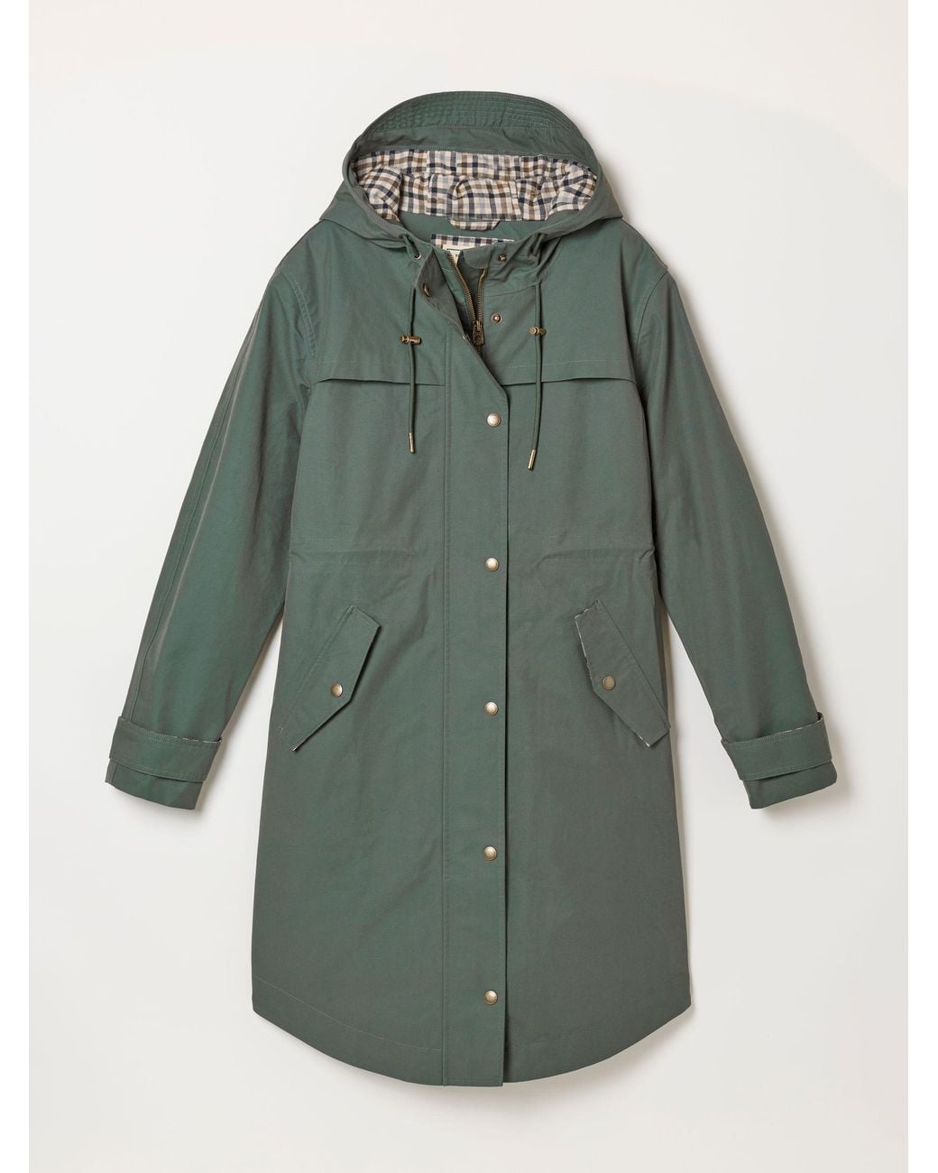FatFace Blue Inverness Long Raincoat