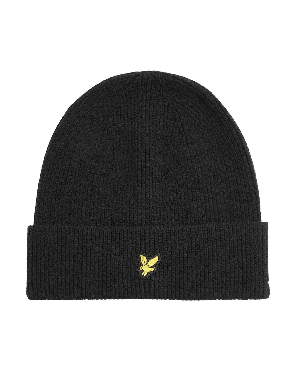 Lyle & Scott Black Beanie for men